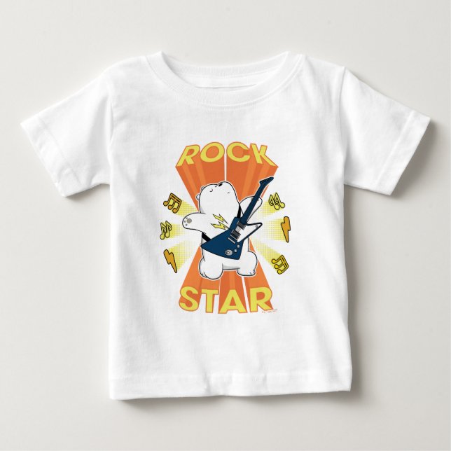 T-shirt Pour Bébé Ours de glace - Rock Star (Devant)