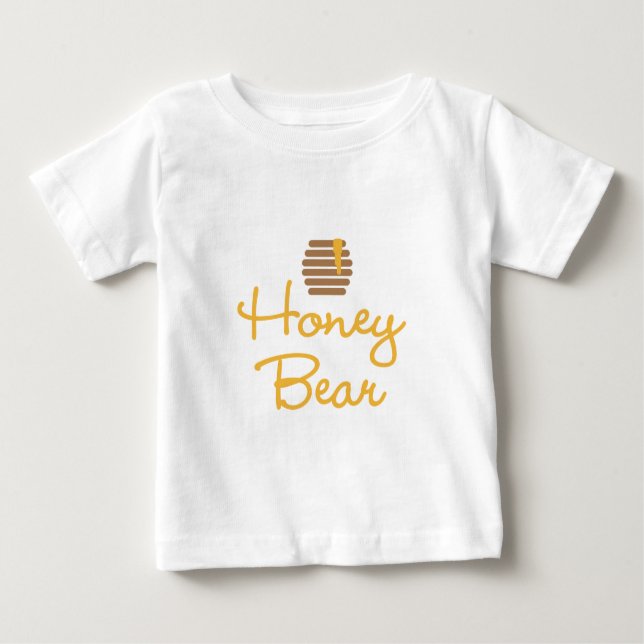 T-shirt Pour Bébé Ours de miel (Devant)