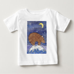 T-shirt Pour Bébé Ours de minuit