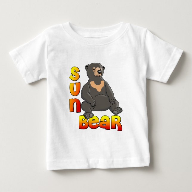 T-shirt Pour Bébé Ours de Sun (Devant)