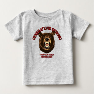 T-shirt Pour Bébé Ours « Générations Fortes » Réunion de famille per