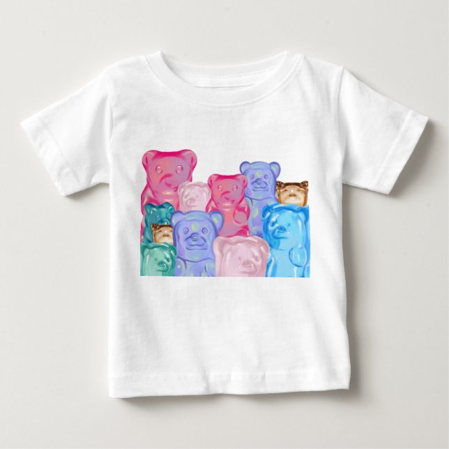 T-shirt Pour Bébé Ours gommeux (Devant)