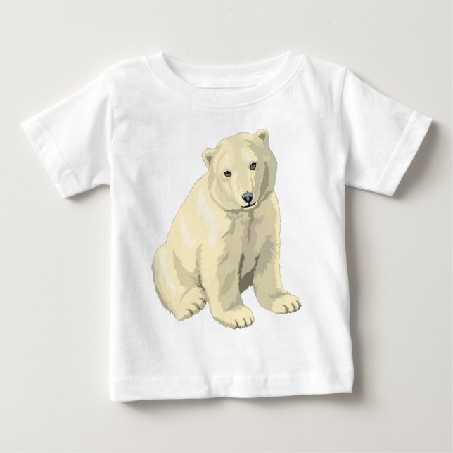 T-shirt Pour Bébé Ours polaire (Devant)