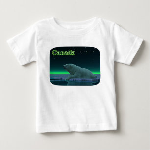T-shirt Pour Bébé Ours polaire à bord de glace