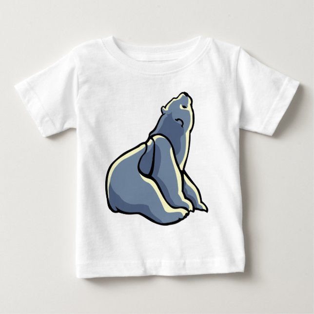 T-shirt Pour Bébé Ours Polaire Baby Chemise Polaire Ours Cub Tee (Devant)