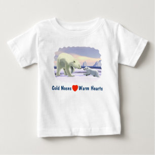 T-shirt Pour Bébé Ours Polaire - Mama Nez Meilleur