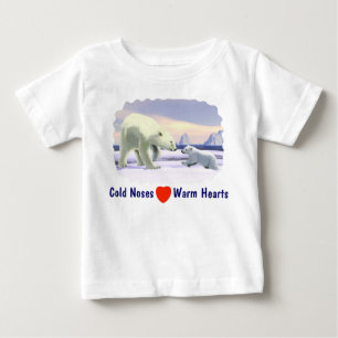 T-shirt Pour Bébé Ours Polaire - Mama Nez Meilleur