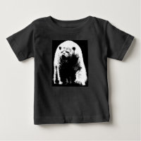 Ours polaire noir et blanc Pop Art