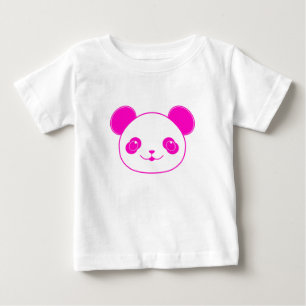 T-shirt Pour Bébé Ours rose Kawaii Panda