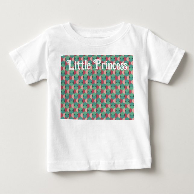T-shirt Pour Bébé Ovales rétro et demi-cercles (Devant)