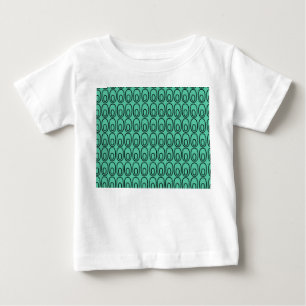 T-shirt Pour Bébé Ovales verts à la menthe répétitive