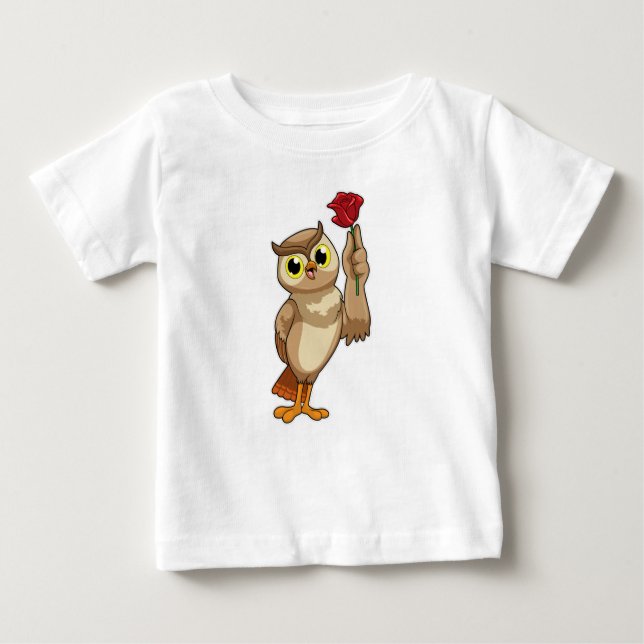 T-shirt Pour Bébé Owl (Devant)