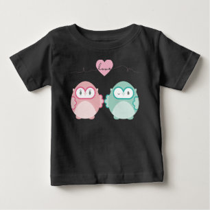 T-shirt Pour Bébé OWL LOVE :: fille douce + garçon