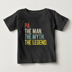T-shirt Pour Bébé Pa L'Homme Le Mythe La Légende Drôle
