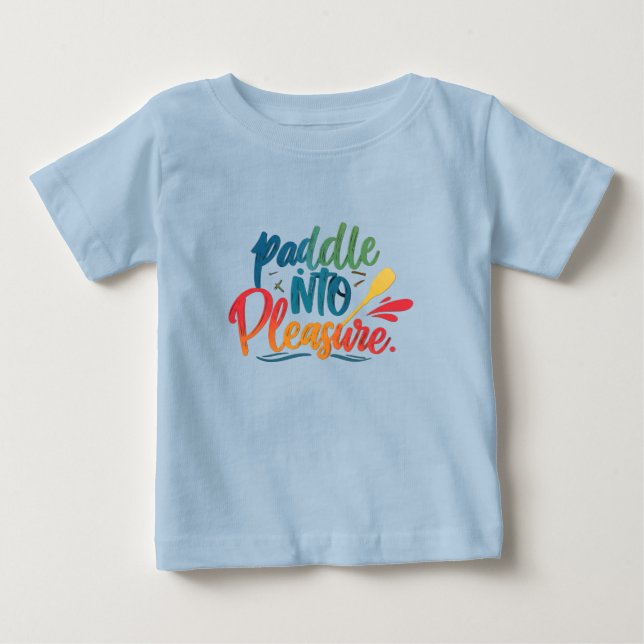 T-shirt Pour Bébé Pagayer dans le plaisir (Devant)