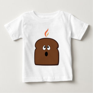 T-shirt Pour Bébé Pain grillé brûlé