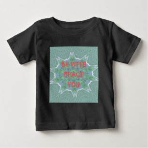 T-shirt Pour Bébé Paix, Amour et Afrique Imprimer : Paix Soyez avec 