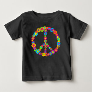 T-shirt Pour Bébé Paix de l'énergie des fleurs