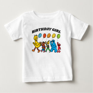 T-shirt Pour Bébé Pal de rue Sésame Anniversaire Fille Anniversair