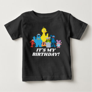 T-shirt Pour Bébé Pal de rue Sésame   C'est mon anniversaire