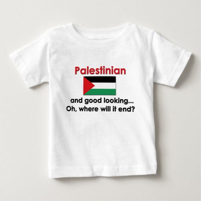 T-shirt Pour Bébé Palestinien beau (Devant)