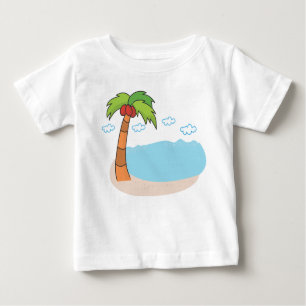 T-shirt Pour Bébé Palmiers