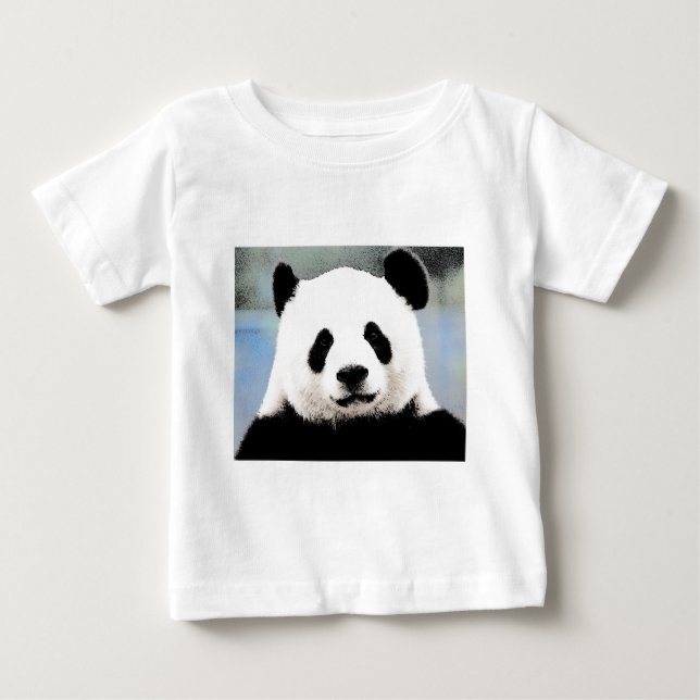 T-shirt Pour Bébé Panda (Devant)