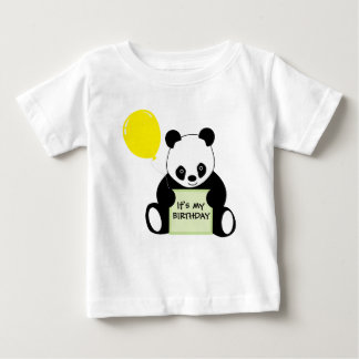 T-shirt Pour Bébé Panda avec l'âge nommé personnalisable et plus de