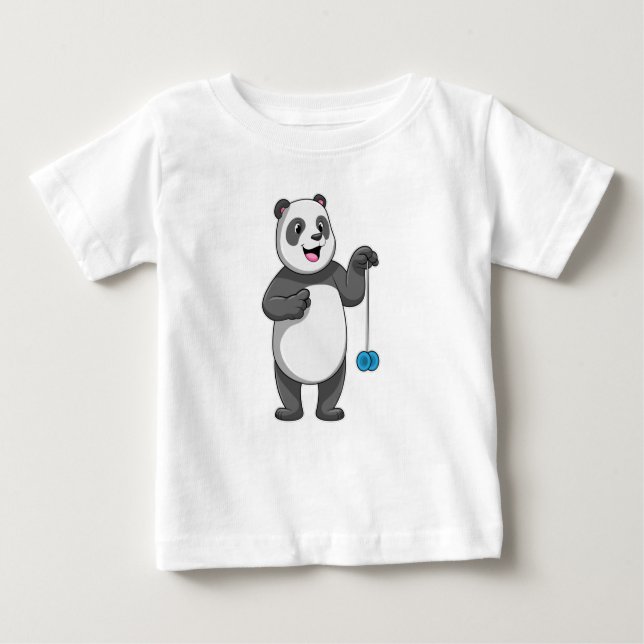 T-shirt Pour Bébé Panda avec Yo-yo (Devant)