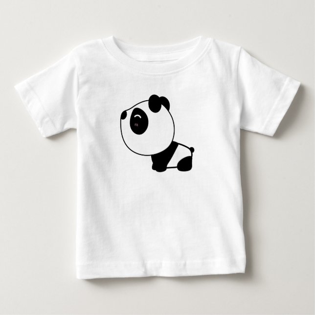 T-shirt Pour Bébé Panda bébé mignonne (Devant)