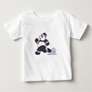 T-shirt Pour Bébé Panda comme coureur à la course