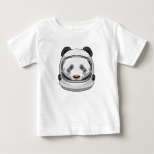 T-shirt Pour Bébé Panda en astronaute avec casque