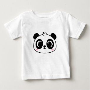 T-shirt Pour Bébé Panda face mignonne