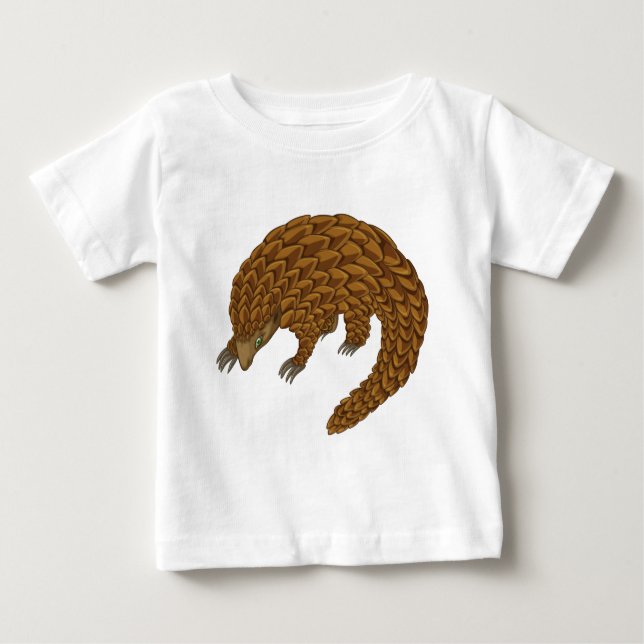 T-shirt Pour Bébé Pangolin (Devant)