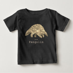 T-shirt Pour Bébé Pangolin Cute en danger Activisme contre la faune 
