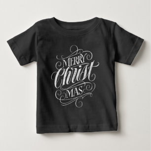 T-shirt Pour Bébé Panneau de Noël du Christ religieux