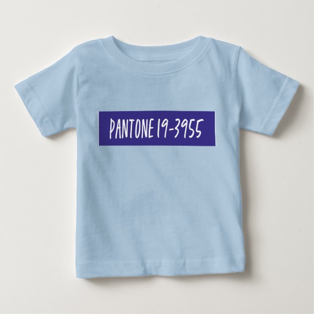 T-shirt Pour Bébé Pantone 19-3955 (Devant)