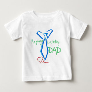 T-shirt Pour Bébé papa de joyeux anniversaire