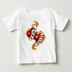 T-shirt Pour Bébé Papa de n de maman '