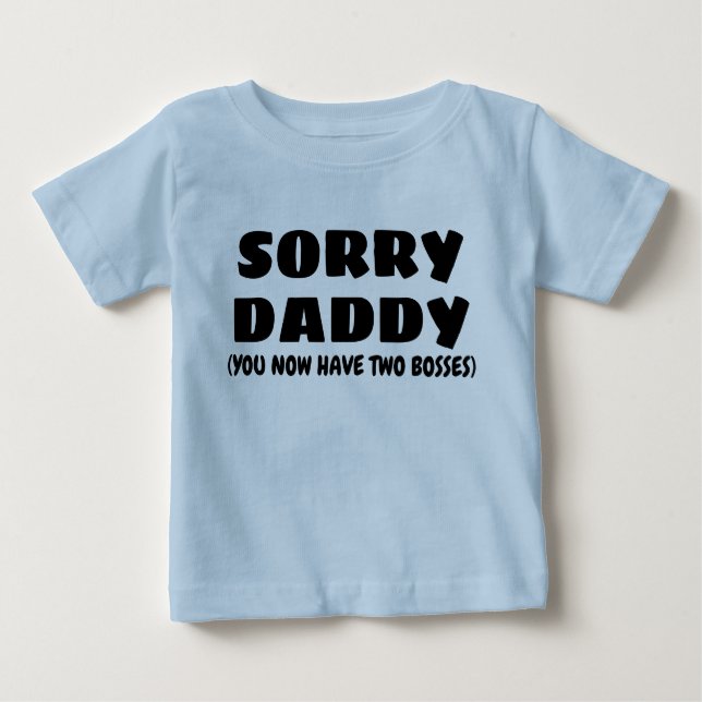 T-SHIRT POUR BÉBÉ PAPA DÉSOLÉ (Devant)