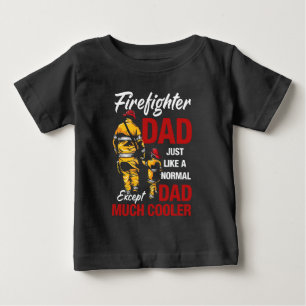 T-shirt Pour Bébé Papa pompier