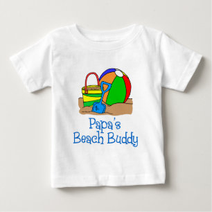 T-shirt Pour Bébé Papa's Beach Buddy