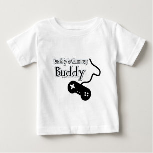 T-shirt Pour Bébé Papa's Gaming Buddy