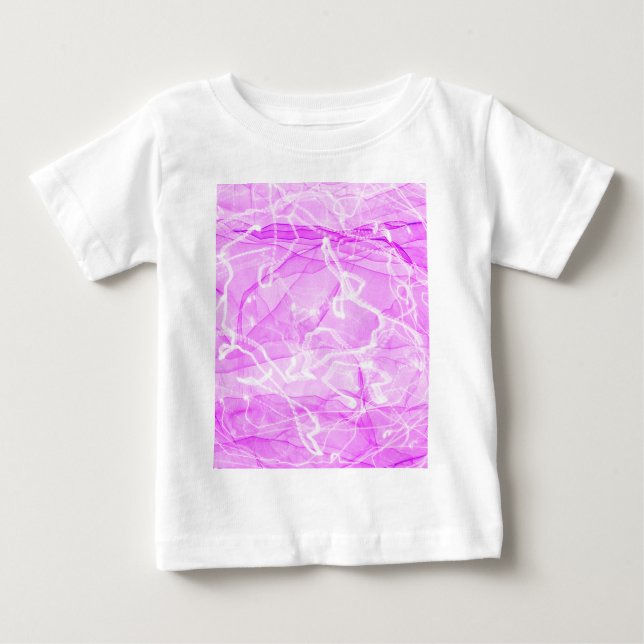 T-shirt Pour Bébé Papier numérique marbré rose-21643 (Devant)