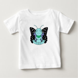 T-shirt Pour Bébé Papillon au Yoga Stretching Legs