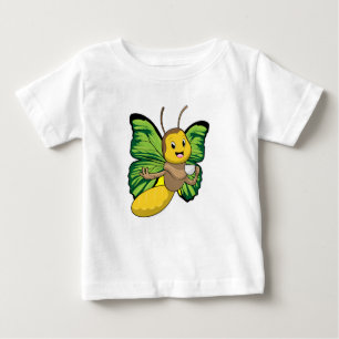 T-shirt Pour Bébé Papillon avec la coupe de café