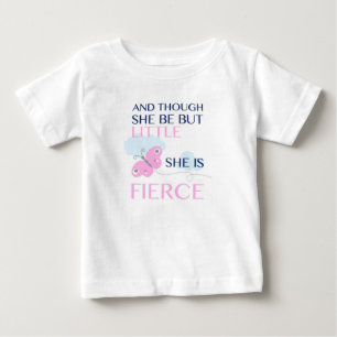 T-shirt Pour Bébé Papillon rose - Elle est Fierce