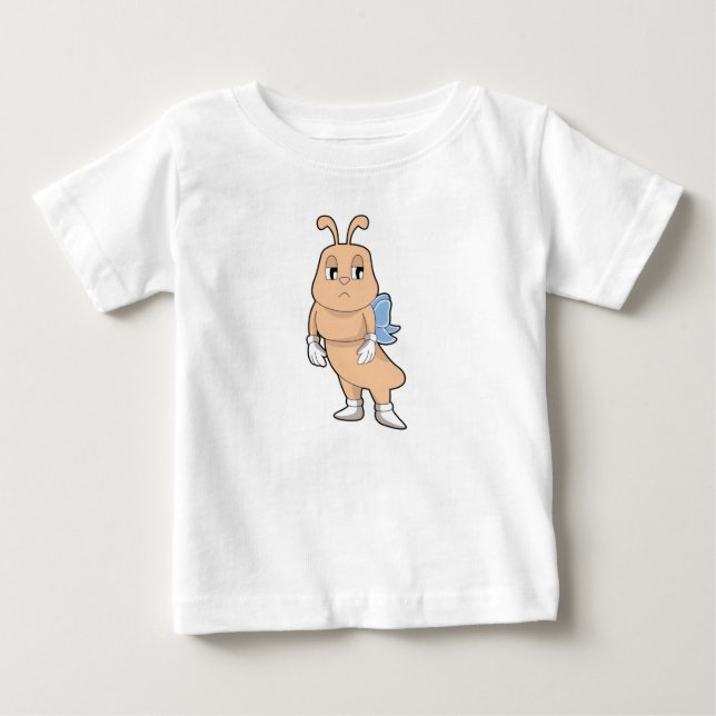 T-shirt Pour Bébé Papillon sans ailes (Devant)