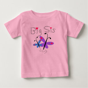 T-shirt Pour Bébé Papillons Big Sis