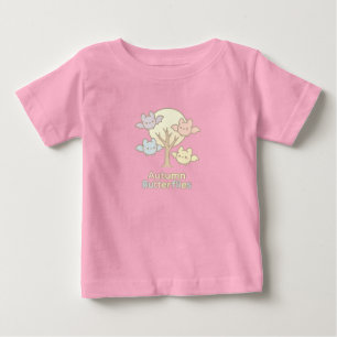 T-shirt Pour Bébé Papillons d'Automne – Chauves-souris Pastel Fantai